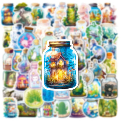 10/30/50pcs Cartoon Magic Potion Bottle Graffiti Stickers Decals Laptop Suitcase Phone Notebook Guitar Decoration Sticker Toys