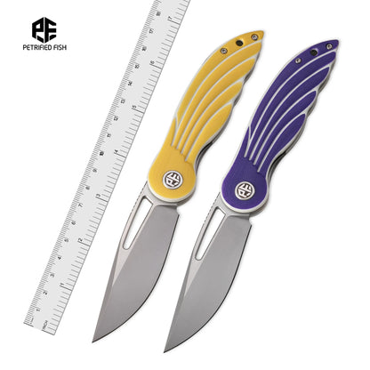 Petrified Fish PFE06 Nightingale Folding Knife, 14C28N Steel, G10 Handle