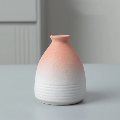 Ceramic Small Flower Bud Vase - Minimalist Japanese-Style Tabletop Home Decor