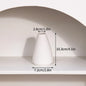 White Ceramic Bud Vase Nordic Matte Decorative Vase for Home Living Room Tabletop Flower Arrangements Photo Props