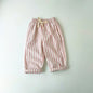 Kids Striped Linen-Cotton Harem Pants – Boys & Girls, Ages 4-6