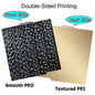 257x257mm (10.12x10.12in) Magnetic Smooth PEI Build Plate — PEO/PET Finishes — Fits X1, X1-Carbon, P1P, P1S, X1E, A1 3D Printers