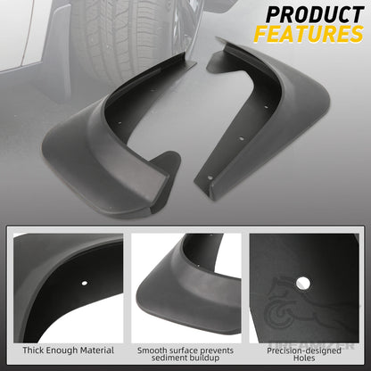 4-Piece Black Mudflaps for Nissan Altima Sedan