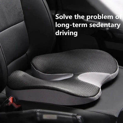 Memory Foam Seat & Back Cushion - Square Removable Washable Polyester Cover