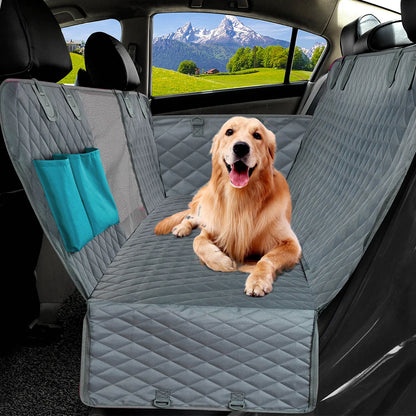 PETRAVEL Waterproof Dog Car Seat Cover with Mesh Window