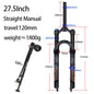 120mm (4.7in) Travel Mountain Bike Air Fork 27.5/29 in, 32mm (1.26in) Stanchion Magnesium Alloy Suspension - Orange