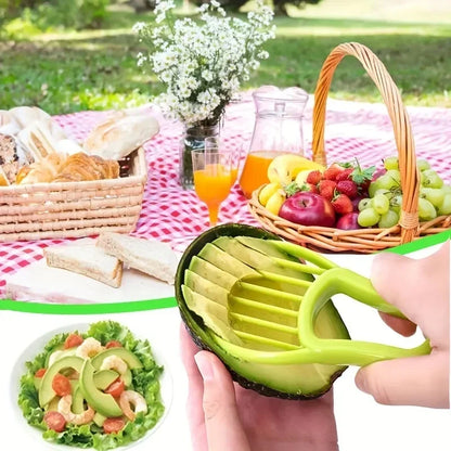 3-in-1 Avocado Slicer Pitter Fan Blade Kitchen and Camping Fruit Tool