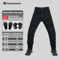 Men's Motorcycle Riding Pants with Removable Armor - Breathable Mesh Touring Motocross Pants (Blue/Black)
