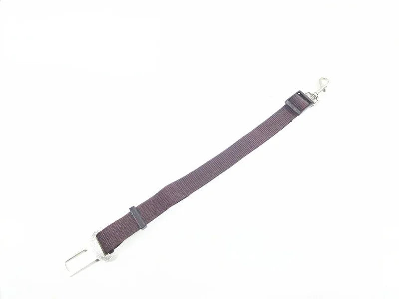 Adjustable Pet Seat Belt for Dogs & Cats 17.7–28.3 in (45–72 cm) Nylon Car Safety Restraint with Quick-Release Clip