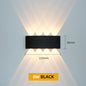 Aluminum LED Wall Light IP65 Waterproof Up/Down Wall Sconce, Outdoor & Indoor 2W-12W for Garden Patio Porch Bedroom Living Room Stairs