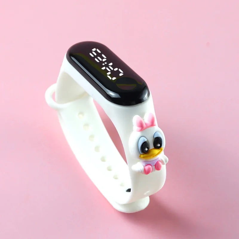 Kids Touch LED Waterproof Digital Watch for Girls – Silicone Sports Bracelet, Shock Resistant, Backlight