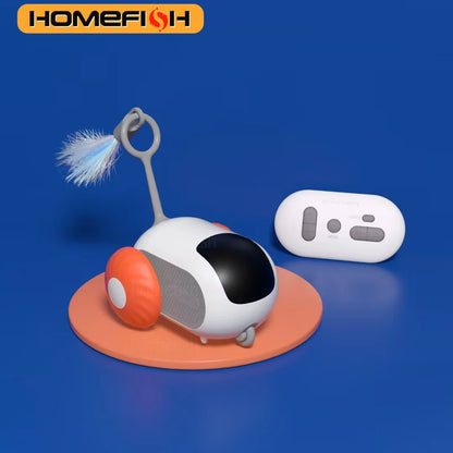 Interactive Remote Control Cat Toy Car – 2 Modes Automatic Moving Toy for Cats and Small Dogs, Kitten Training