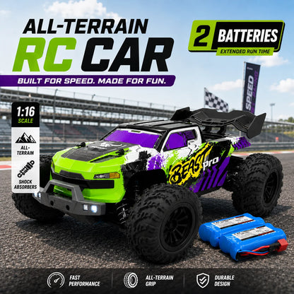 ZNLYRION 1:16 4WD RC Off-Road Truck, Up to 80 km/h