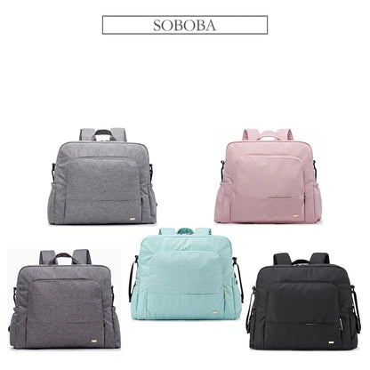 Waterproof Multi-Functional Diaper Backpack – Large Nursing & Changing Baby Bag