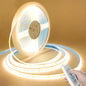 USB 5V COB LED Strip Light, Dimmable, 320 LEDs/m (≈98 LEDs/ft), Self-Adhesive Flexible Ribbon for Kitchen Cabinet Mirror Bedroom