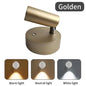 USB Rechargeable Magnetic LED Cordless Wall Light – Touch Dimmable Bedside Reading Lamp (Black/Gold/Silver/Orange/Coffee/White)