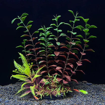 Artificial Aquarium Plants — Plastic Underwater Decorations for Fish Tanks, Realistic Aquarium Decor