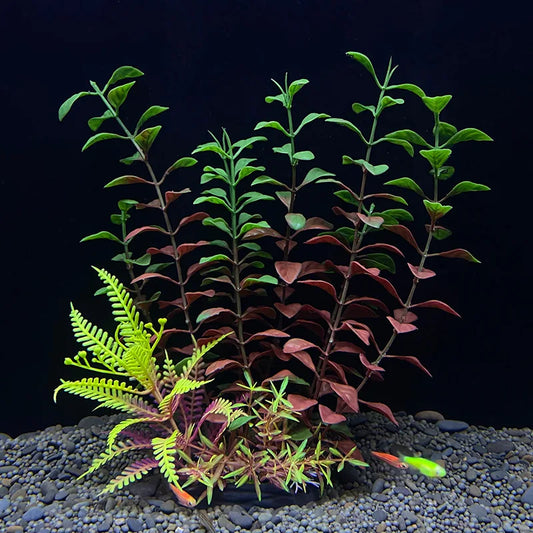 Artificial Aquarium Plants — Plastic Underwater Decorations for Fish Tanks, Realistic Aquarium Decor