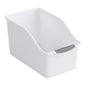 Curved Plastic Storage Bin Set - Multipurpose Home Organization Baskets for Cleaning Supplies & Household Essentials