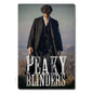 P-Peakys B-Blinders Whiskey Metal Sign - Retro Tin Plaque with Iconic Flat Cap & Whiskey Bottle Art, Eye-Catching Wall Decor
