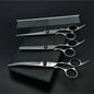 Dog Grooming Scissors Set 6" (15 cm) & 7" (17.5 cm) Stainless Steel Pet Shears — Thinning, Curved & Cutting