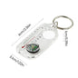 Mini Compass Keychain with Thermometer for Camping, Hiking, Climbing - Portable Outdoor Survival Tool