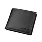 PU Leather Slim Bifold Men's Wallet - Thin Folding Credit Card Holder (Black, Brown)