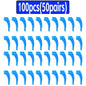 100-Pack Silicone Anti-Slip Eyeglass Ear Hooks Temple Tips – 33 x 10 mm (1.3 x 0.39 in)