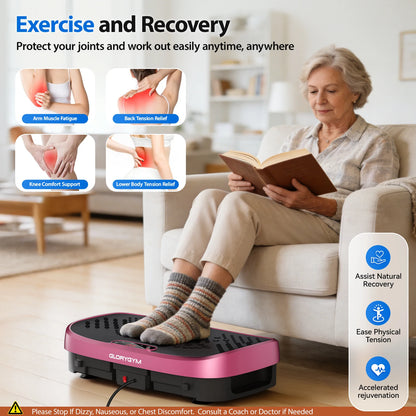 Vibration Plate Exercise Machine – 120 Speed Levels, 330lb Capacity, Whole Body Workout Platform for Home Gym, Fat Burning & Muscle Relaxation, 7 Colors