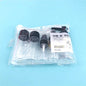 10-Pack Travel Mini Cosmetic Face Cream Bottles 80ml (2.7 fl oz) Clear Plastic Empty Makeup Containers