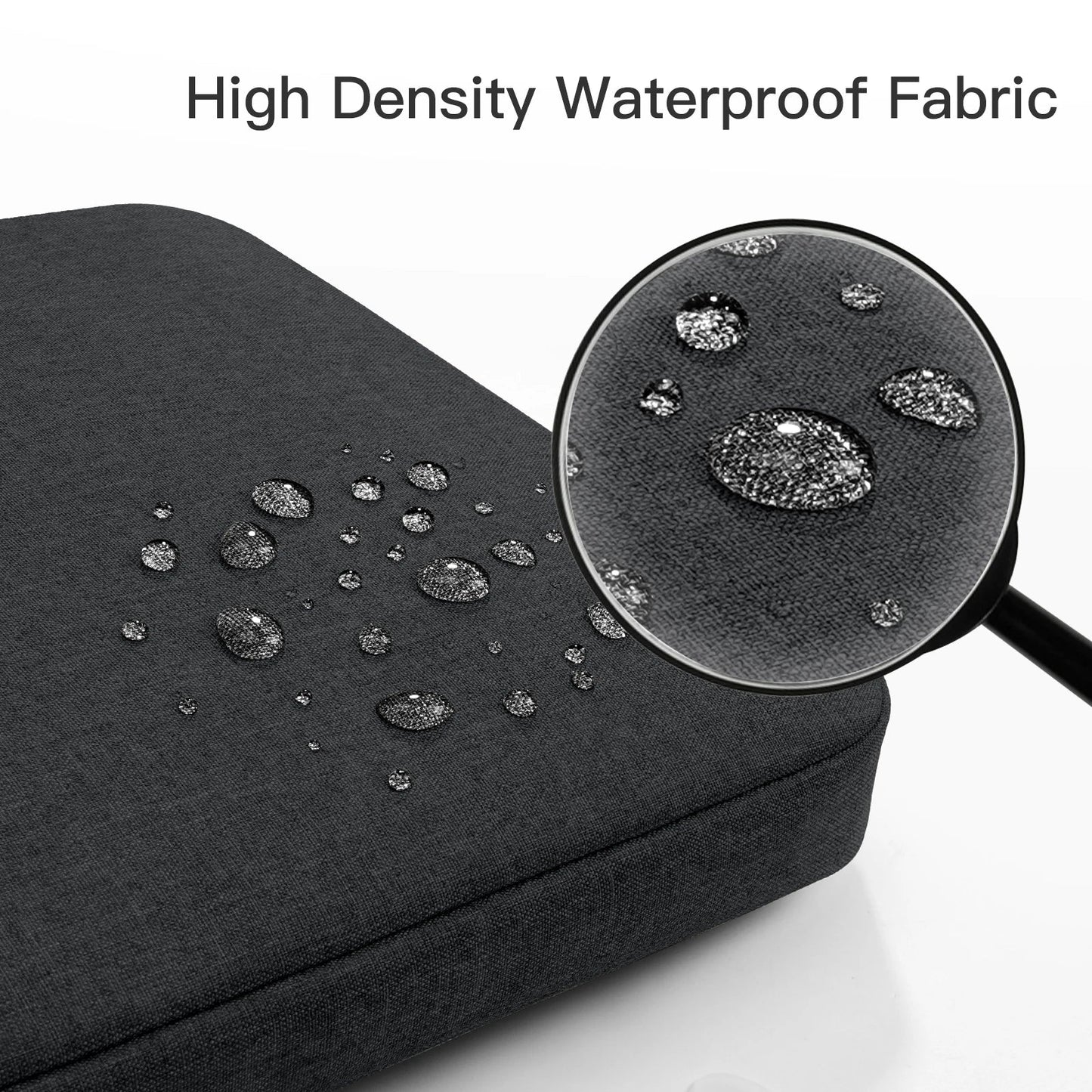 Padded Polyester Laptop Sleeve 12–16 Inch — Slim Notebook Case