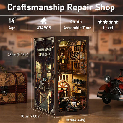 'Master Mechanic' Workshop DIY Kit - Detailed Miniature Model with Mechanical Elements, Handmade Collectible for Display