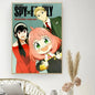 Classic Retro Wall Art, Anime "Spy X Family", HD Canvas Printed Poster, Home Living Room Bedroom Decorative Painting