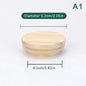 Handmade Pine Wood Jar Lid with Silicone Seal – Airtight Wooden Cover for Jars, Mugs & Candle Cups, Fits 52–130 mm (2.05–5.12 in)