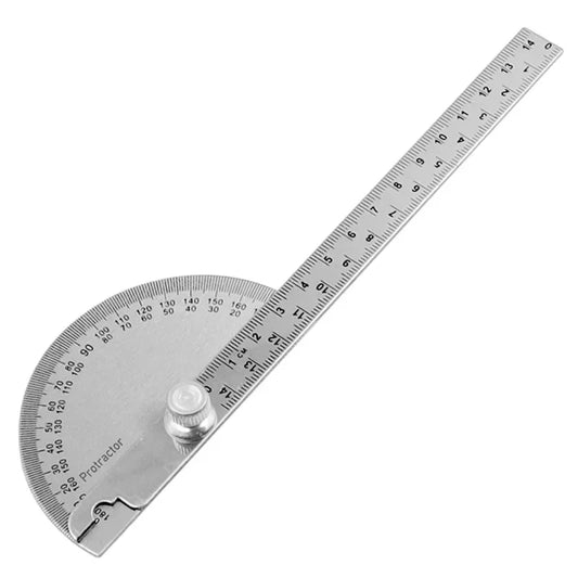 180° Semi-Circular Protractor Angle Ruler 14 cm (5.5 in) Carpenter Dividing Gauge