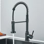 Pull-Down Kitchen Faucet Single Handle 360° Swivel Hot & Cold Mixer with Dual-Function Nozzle, Stainless Steel 304
