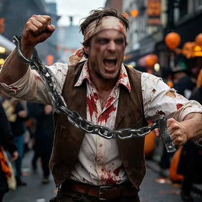 Halloween Costume Handcuff and Chain Props