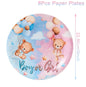 Gender Reveal Party Disposable Tablecloth Boy or Girl Baby Shower Decor Newborn Table Cover Gender Reveal Party Supplies