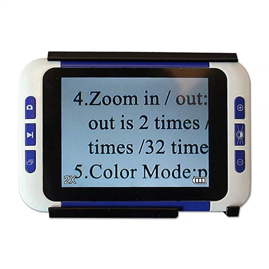 2–32x 3.5-inch (89 mm) Color LCD Digital Magnifier — Portable Electronic Reading Loupe for Low Vision