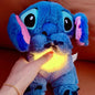 Stitch Plush Doll — Kawaii Stuffed Toy with Music & Night Light, Soft PP Cotton Sleep Toy for Babies & Kids Gift