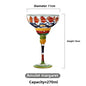 Handmade Colorful Margarita and Champagne Cocktail Glasses Set, Creative Glassware for Home Bar, Weddings and Parties
