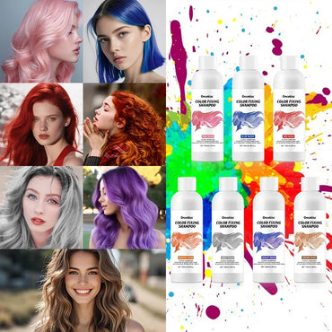 Color Hair Dye Shampoo, Keep Your Hair Color for A Long Time,Suitable for Outdoor Activities,Birthday Parties,Hair Dye