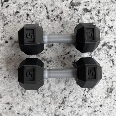 2-Pack Mini Kids Dumbbell Toys - Toddler Baby Workout Weights and Rattles