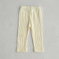 0-3T Baby Striped Cotton Stretch Leggings – Elastic Waist Toddler Skinny Pants