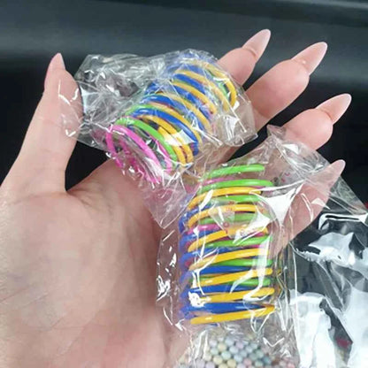 Colorful Cat Spring Toys – Durable Coil Play for Kittens