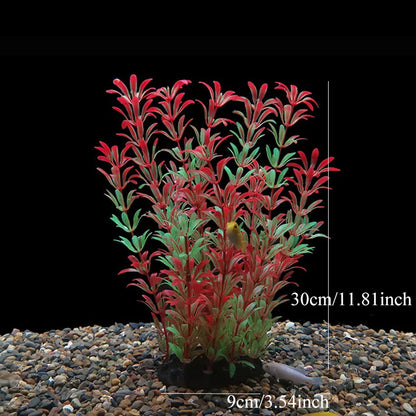 Artificial Aquarium Plants — Plastic Underwater Decorations for Fish Tanks, Realistic Aquarium Decor