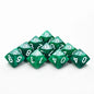 D10 Polyhedral Dice 10-Piece Set for D&D & Tabletop RPGs — Marble & Transparent Styles for Board Games & Parties