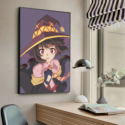 M-Megumin Poster HD Posters Home Room Bar Cafe Decor Art Wall Painting Picture