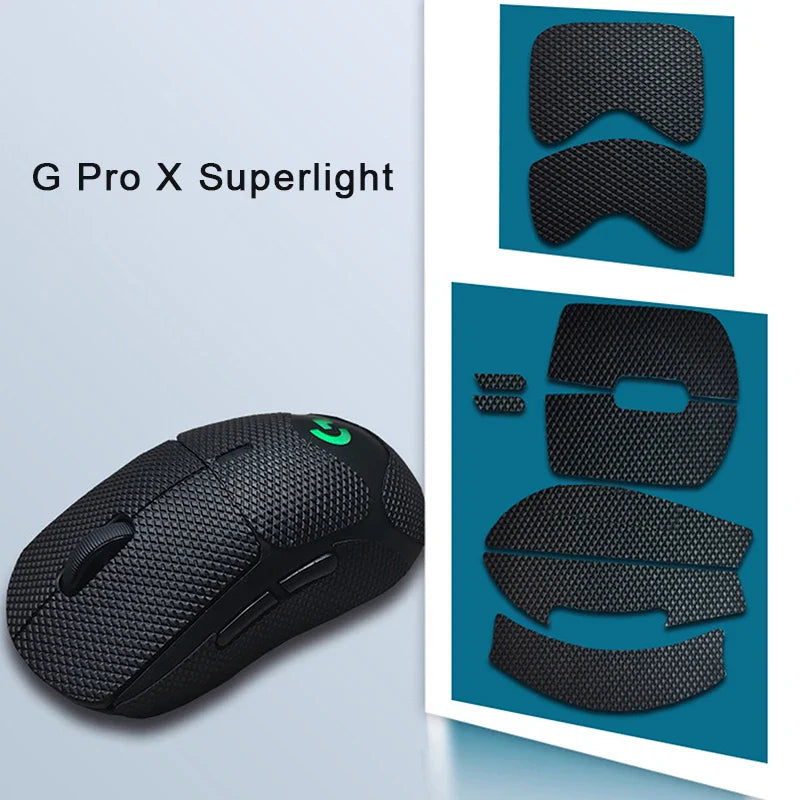 Mouse Grip Tape Skates for G Pro X Superlight, Non-Slip Sweat-Wicking Full-Body Sticker