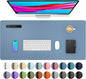 Large Waterproof PU Leather Desk Mat for Office & Home — Keyboard, Mouse & Writing Pad